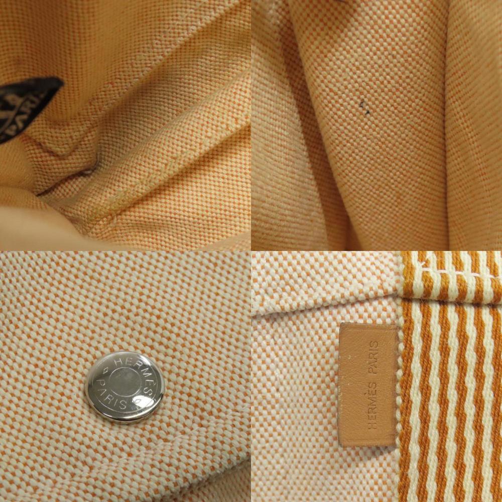 HERMES Foule Tobasas Shoulder Bag Canvas - Picture 8 of 11